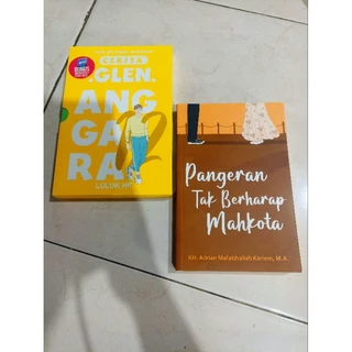 OBRAL BUKU MURAH ORIGINAL / NOVEL REMAJA / 1 PAKET 2 BUKU / ROMANCE / GLEN ANGGARA / PANGERAN TAK BERHARAP MAHKOTA / DEWASA / FIKSI /