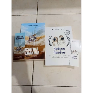 OBRAL BUKU MURAH ORIGINAL / NOVEL REMAJA / 1 PAKET 2 BUKU / KSATRIA TERAKHIR / SADENA DAN SANDRA / ROMANCE / DEWASA / FIKSI /