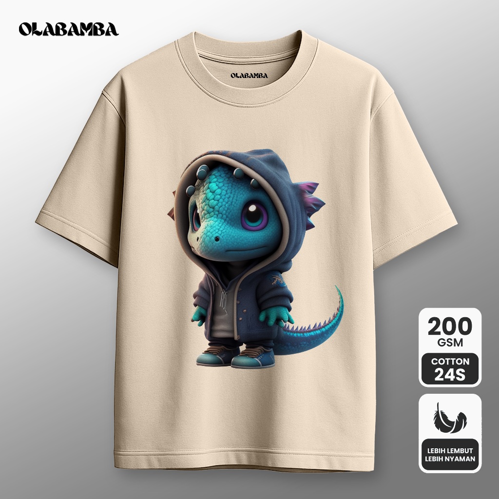 OLBB Baju Distro Pria Original 100% Ori | Kaos Pria Keren | Baju Cowok Distro Original | 3D ART 12