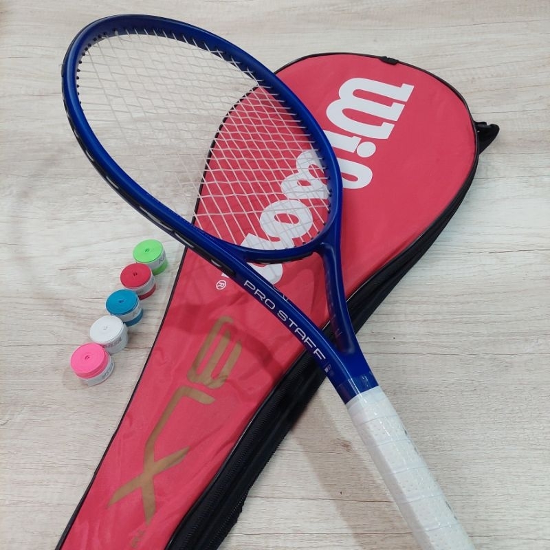 Jual RAKET TENIS WILSON PRO STAFF BLUE PEMULA SIAP PAKAI | Shopee Indonesia