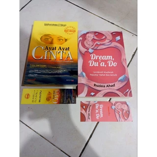 OBRAL BUKU MURAH ORIGINAL / NOVEL REMAJA / 1 PAKET 2 BUKU / DREAM, DU'A,DO / AYAT-AYAT CINTA / ROMANCE / DEWASA / FIKSI / ISLAMI / NOVEL ISLAM /