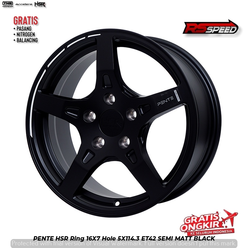 Jual Velg Mobil R16 Xpander Terios XL7 Zenix Innova Pelg Racing HSR ...