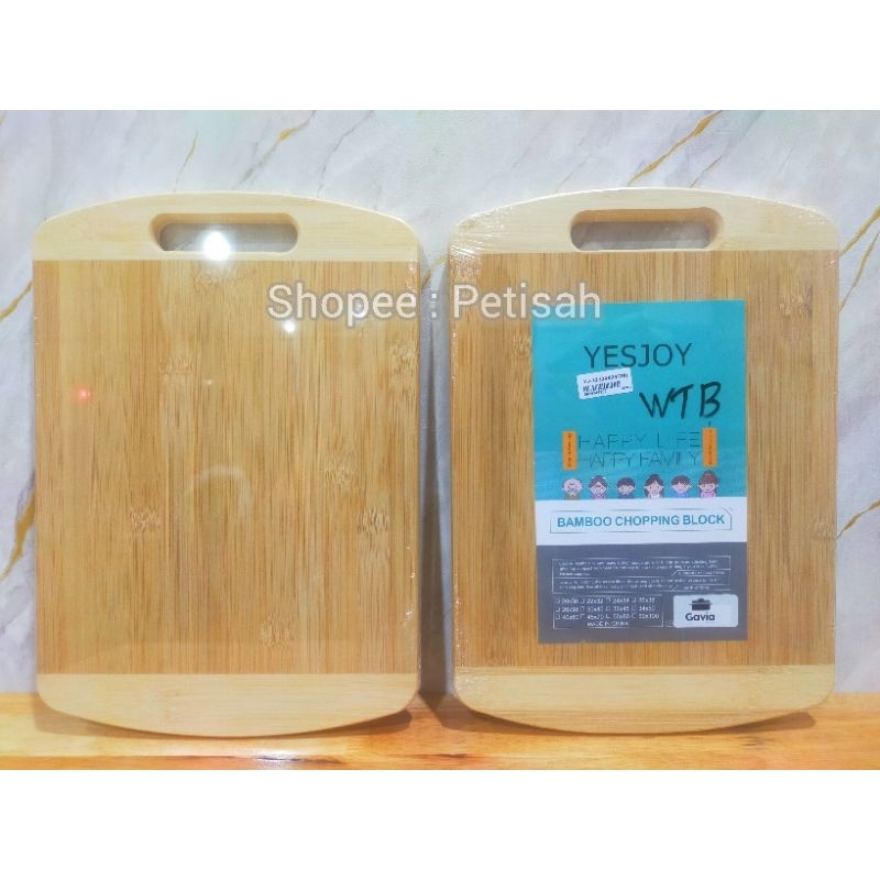 Jual Talenan Kayu Bambu / Bamboo Chopping Block / Talenan Kayu Bambu ...