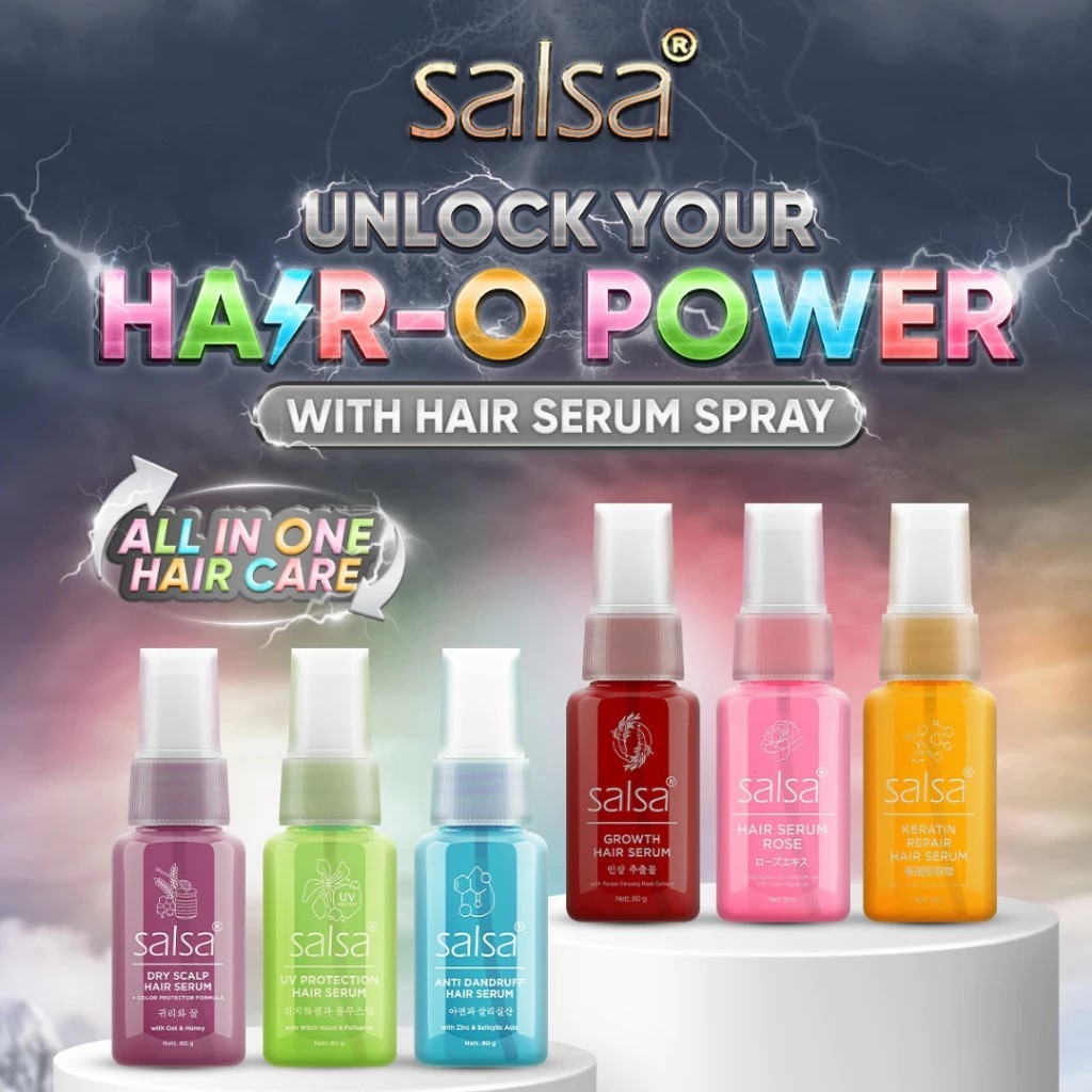 Jual SALSA Healthy Hair Serum Vitamin Rambut Spray Hair Vitamin ...