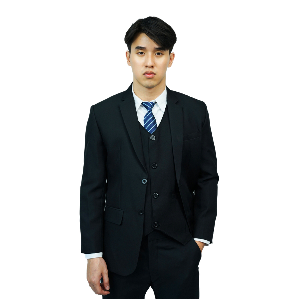 Jual Mubeng - Elegant Jas Slimfit Hitam (Free Cover Jas) | Shopee Indonesia