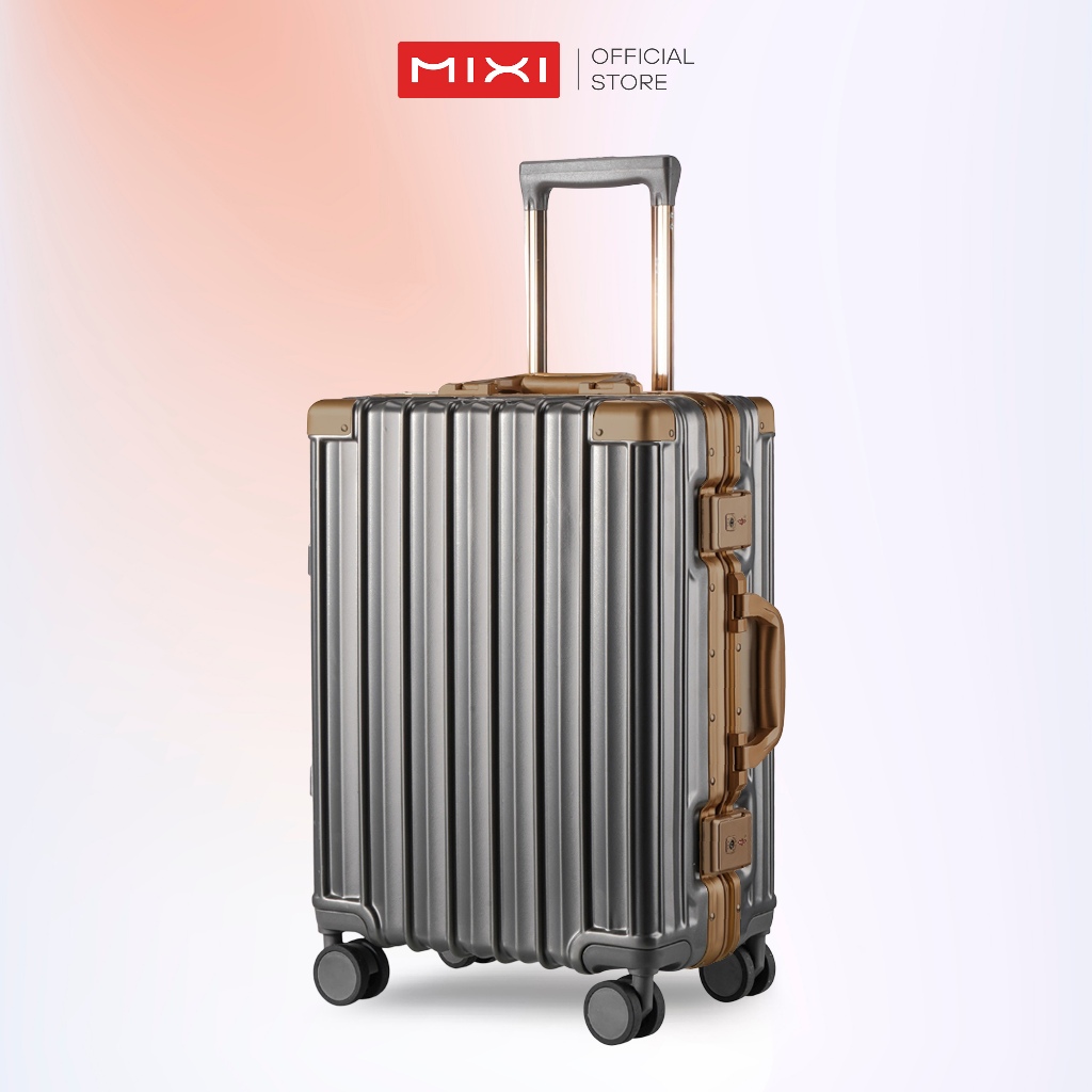 Jual Mixi Koper Kabin & Bagasi List Dark Titanium Size 20-28 Inch ...
