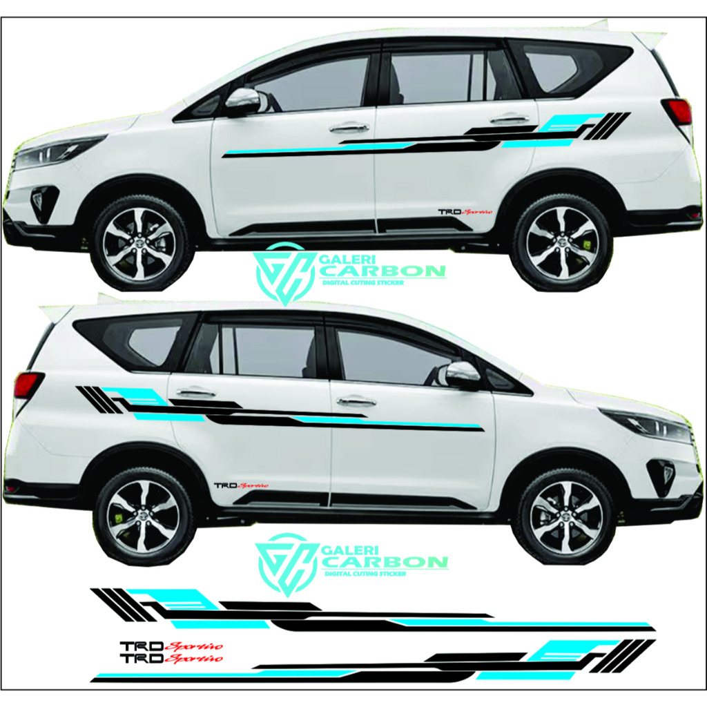 Jual PROMO Sticker Cutting 1SET list variasi Sticker Toyota INNOVA ...