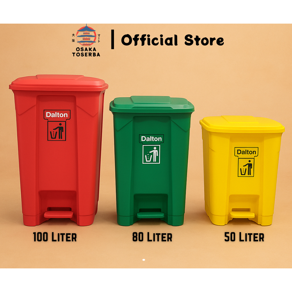Jual Tempat sampah injak 100 / 80 / 50 Liter Tong sampah pedal depan ...