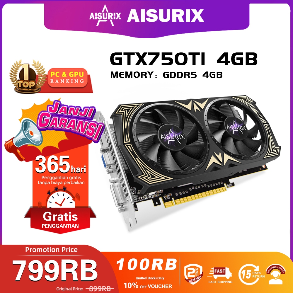 Gigabyte Gtx 750 Ti Vs Gtx 1060 6gb AISURIX VGA Card GTX 750TI 4GB