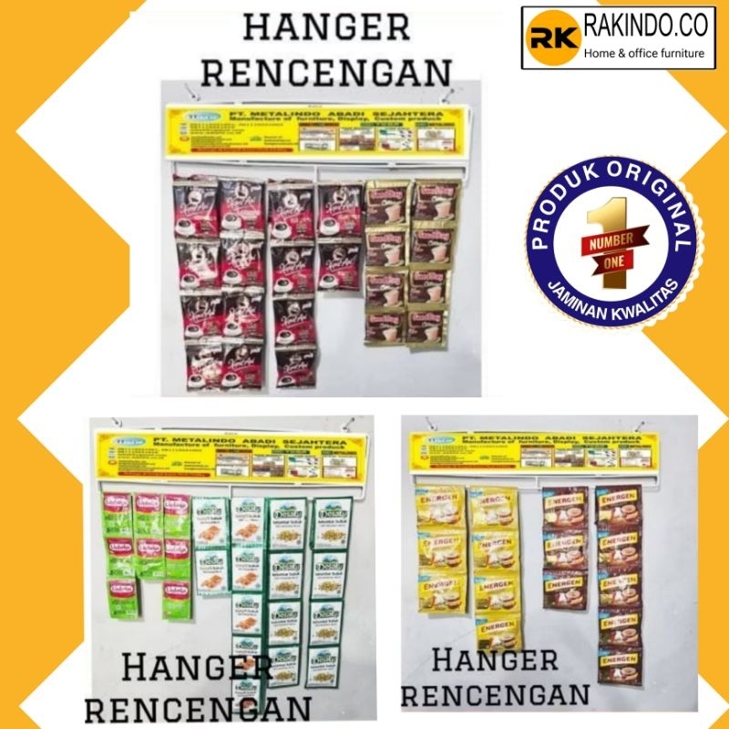 Jual Hanger rencengan MBS gantungan sachet hanger jualan warung hanger ...