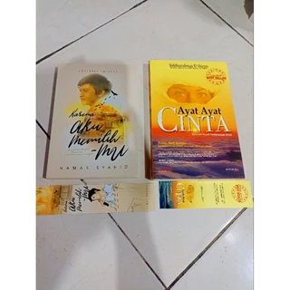 OBRAL BUKU MURAH ORIGINAL / NOVEL REMAJA / 1 PAKET 2 BUKU / AYAT-AYAT CINTA / KARENA AKU MEMILIH MU / ROMANCE / DEWASA / FIKSI / NOVEL ISLAMI /