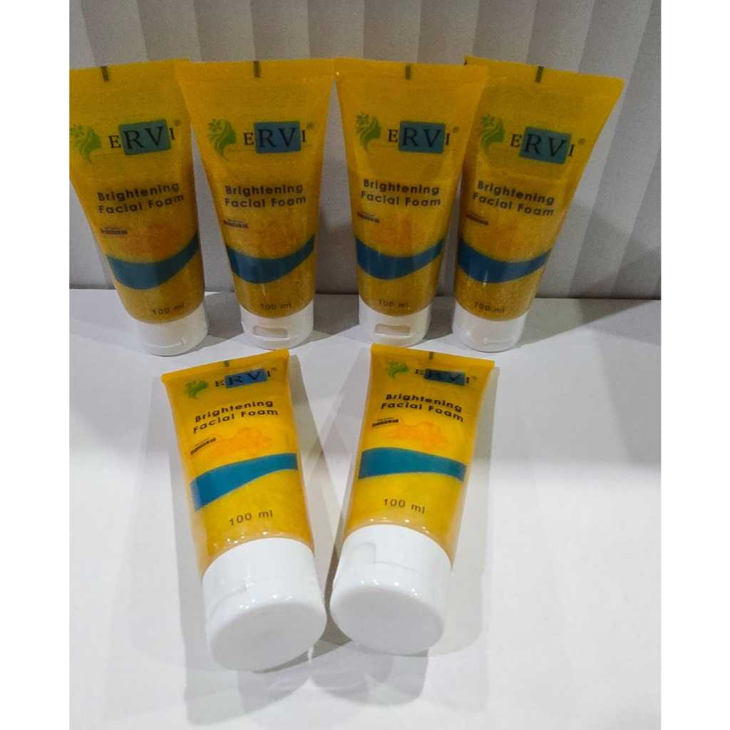 Jual eRVi Facial Foam Temulawak Beauty Brightening 100ml | Shopee Indonesia