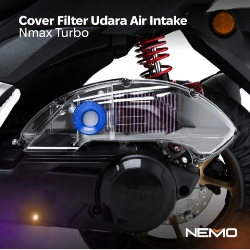 Jual Cover Filter Udara Air Intake Transparan Nmax Turbo Nemo | Shopee ...