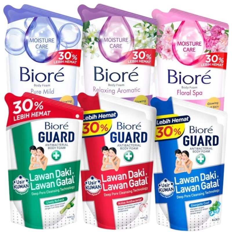 Jual Biore Guard Body Foam Sabun Mandi Cair 800ml Anti Bakteri Wash 800 ...