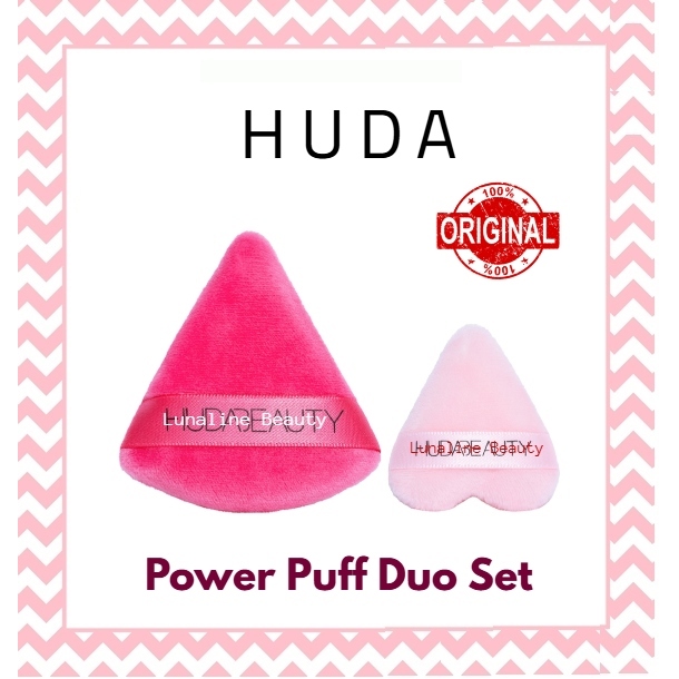 Jual Huda Powder Puff Duo Set Sponge Easy Bake Beauty | Shopee Indonesia
