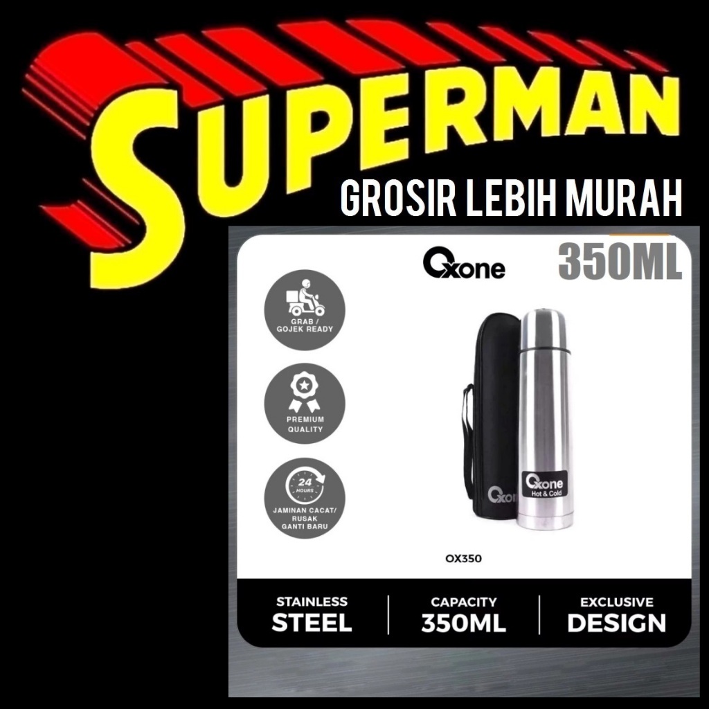 Jual (3M) TERMOS OXONE STAINLESS 350ML ox350 thermos stainles steel 350 ...