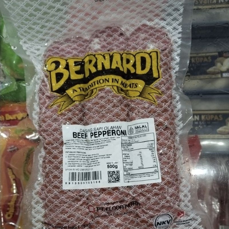 Jual BERNARDI BEEF PEPPERONI 500GR | Shopee Indonesia