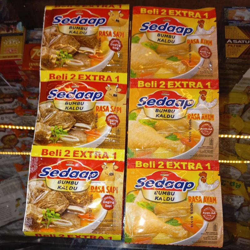 Jual (JATIM) ISI 10 SACHET BUMBU KALDU SEDAAP RASA SAPI / AYAM | Shopee ...