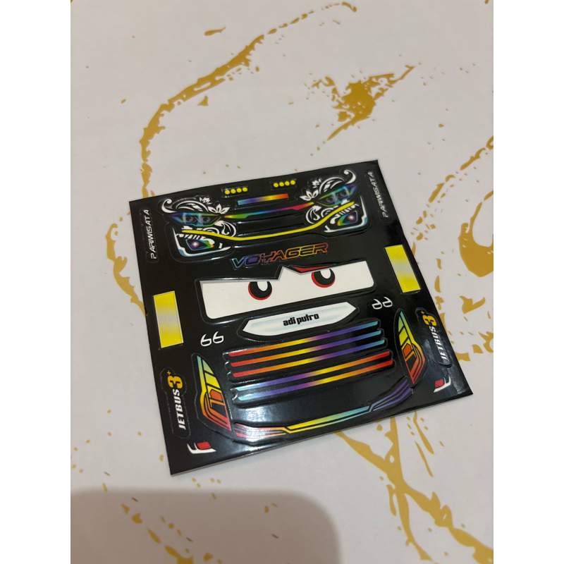 Jual stiker headlamp bus miniatur Jb3 dan Jb5 batik | Shopee Indonesia