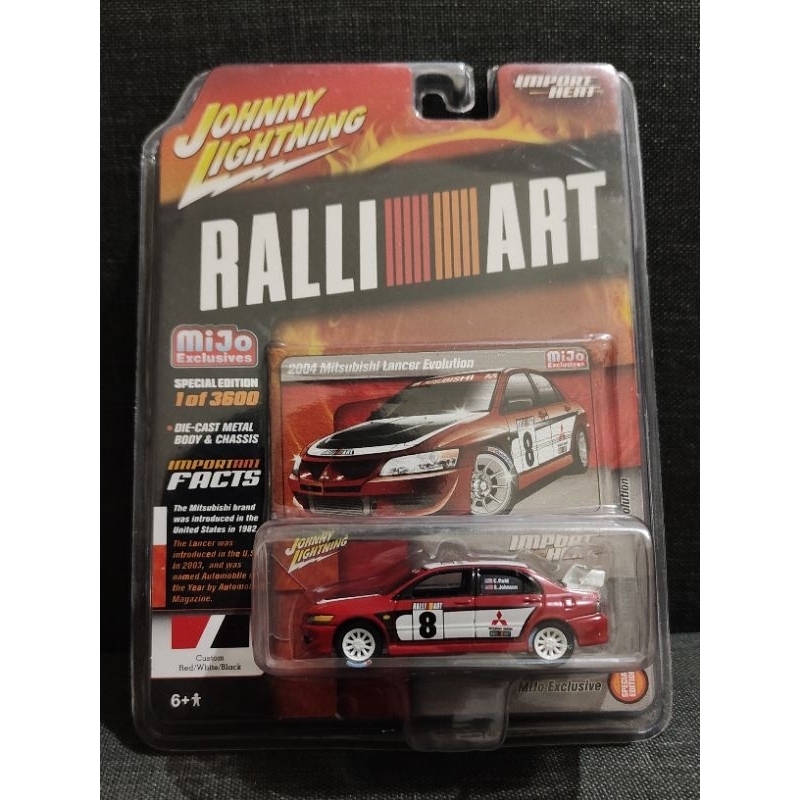 Jual Johnny Lightning 2004 Mitsubishi Lancer Evolution Rally Art Mijo ...