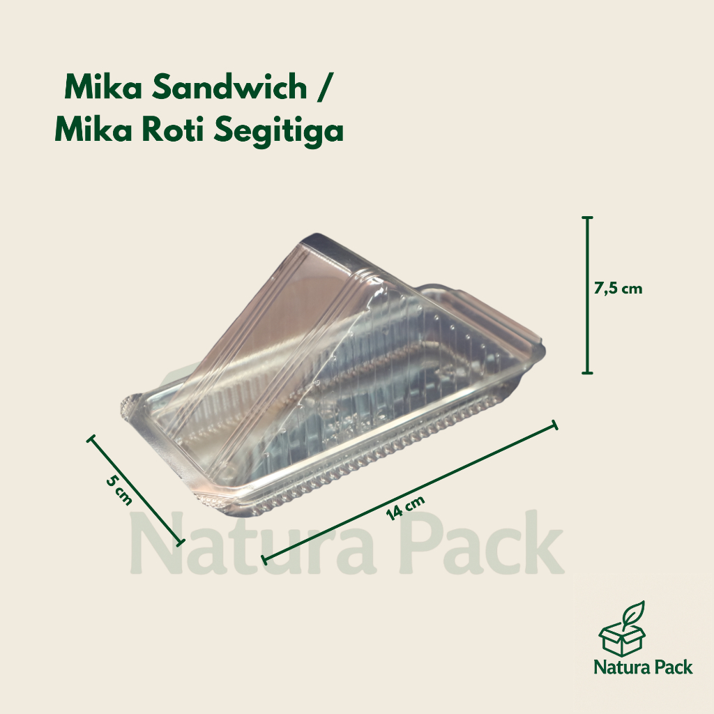 Jual Mika Sandwich / Mika Roti Segitiga – Isi 50 Pcs – Wadah Estetik ...