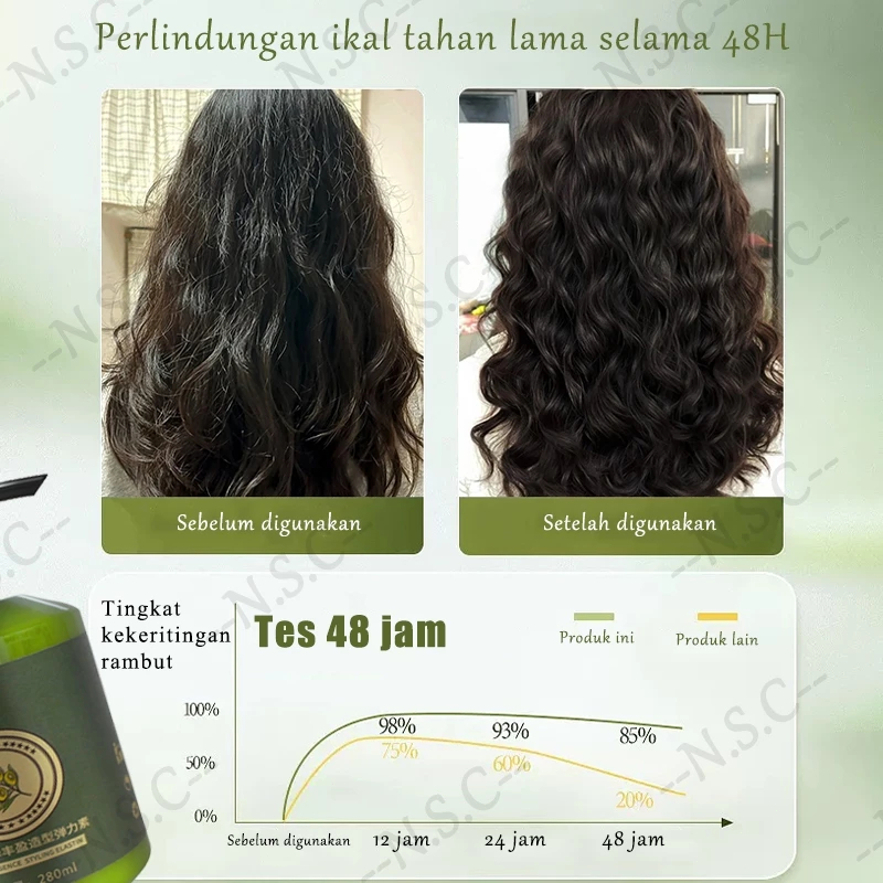 Curly Hair Cream Conditioner Anti Kusut foto 3