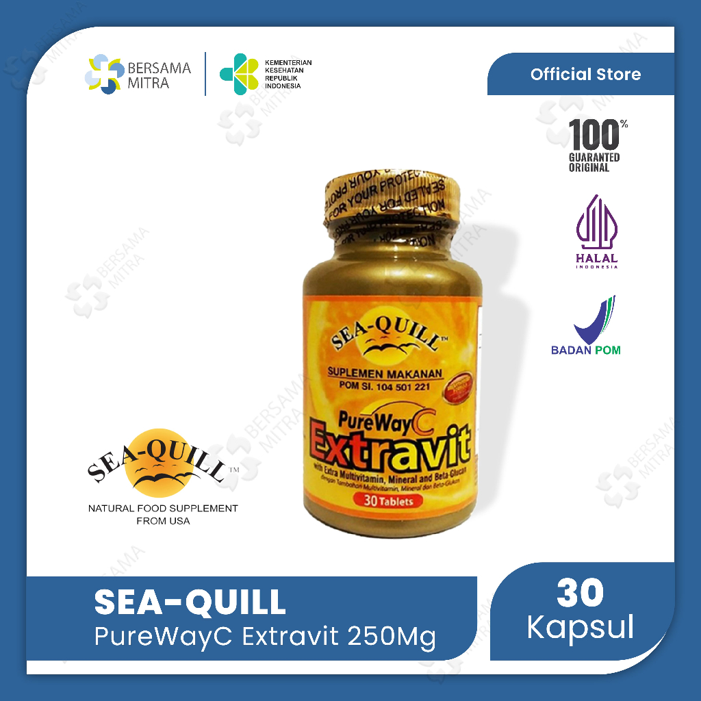 Jual Sea Quill PureWay C EXTRAVIT 30 tabs suplemen daya tahan tubuh ...