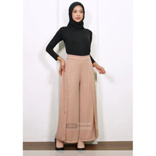 Celana Kulot Lurus Ameera Kulot Layer Kanan Kiri Celana Kulot Bahan Ceruti