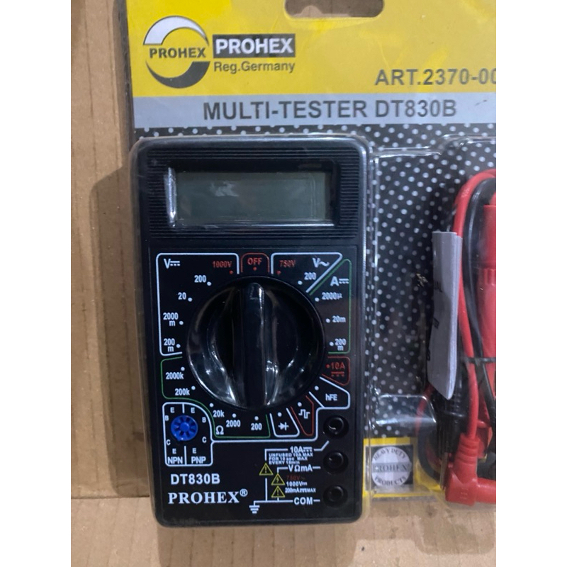 Jual Multitester digital PROHEX DT-830B / Multimeter avometer digital ...