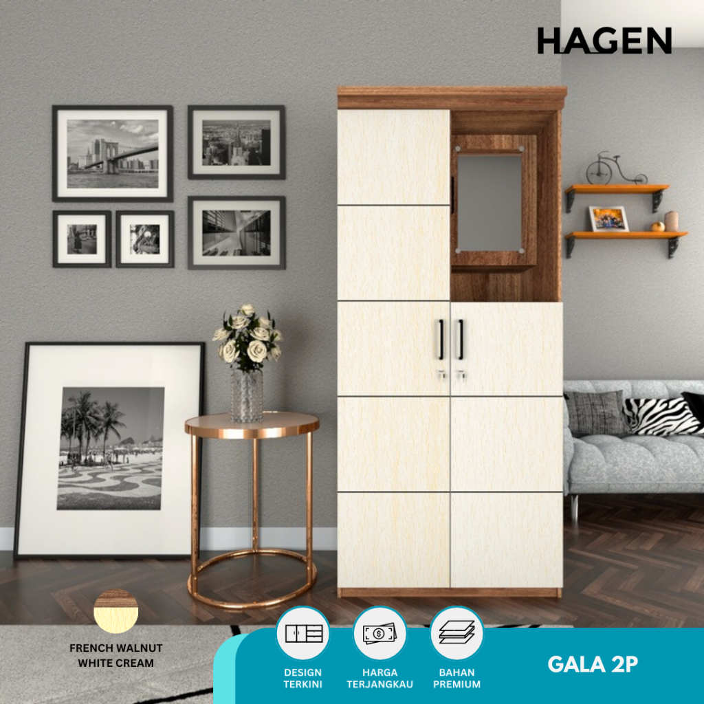 GARVANI X HAGEN - Beyond Gala 2P Lemari Pakaian Lemari Baju 2 pintu