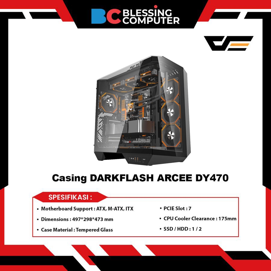 Jual Casing DARKFLASH ARCEE DY470 - Black | Shopee Indonesia