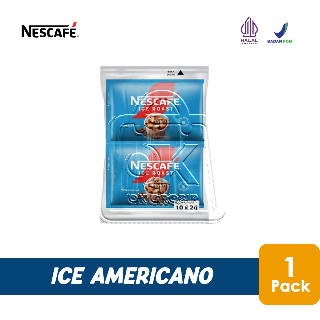Jual NESCAFE ICE AMERICANO ICE ROAST Kopi Instan Kopi Bubuk Sachet (isi ...