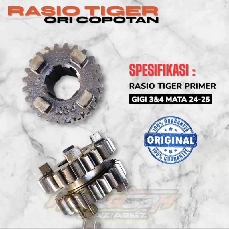 Jual Gigi rasio tiger 3 dan 4 standart ori copotan mata 24 dan 25 ...