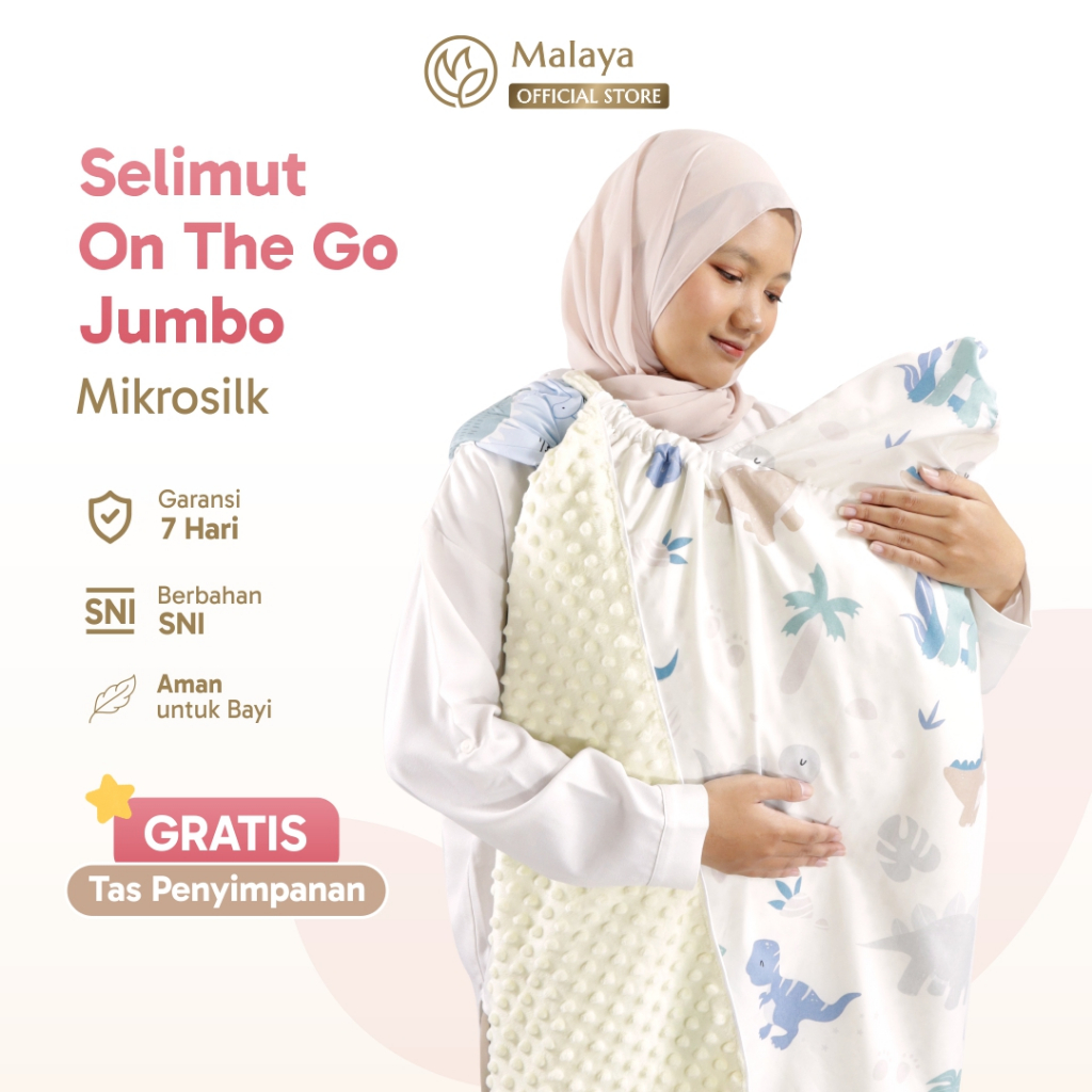Jual Malaya Baby ⎸On The Go Baby Blanket Jumbo Kain Mikrosilk⎸Selimut