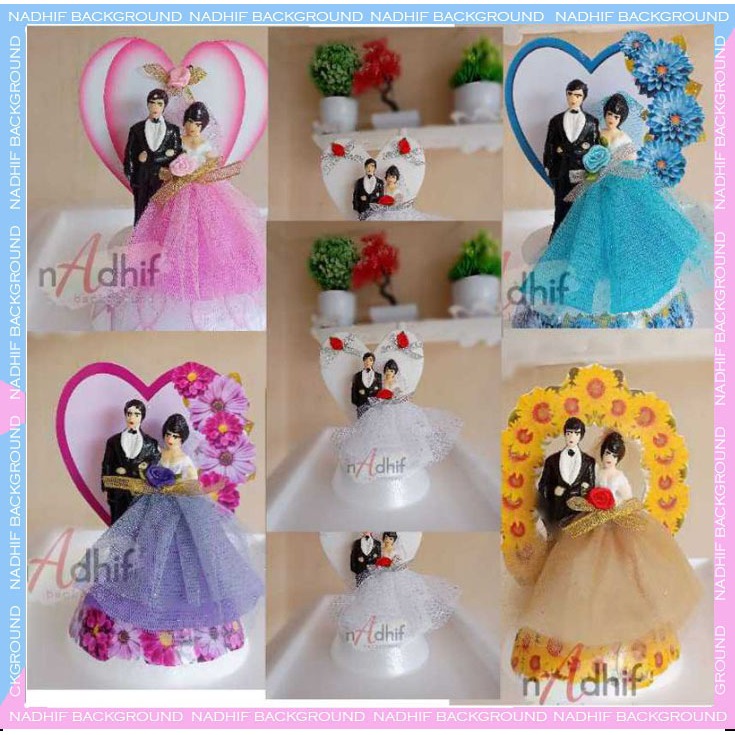 Jual Patung Pengantin Boneka Hiasan Kue Pengantin Decorasi Cake Wedding ...