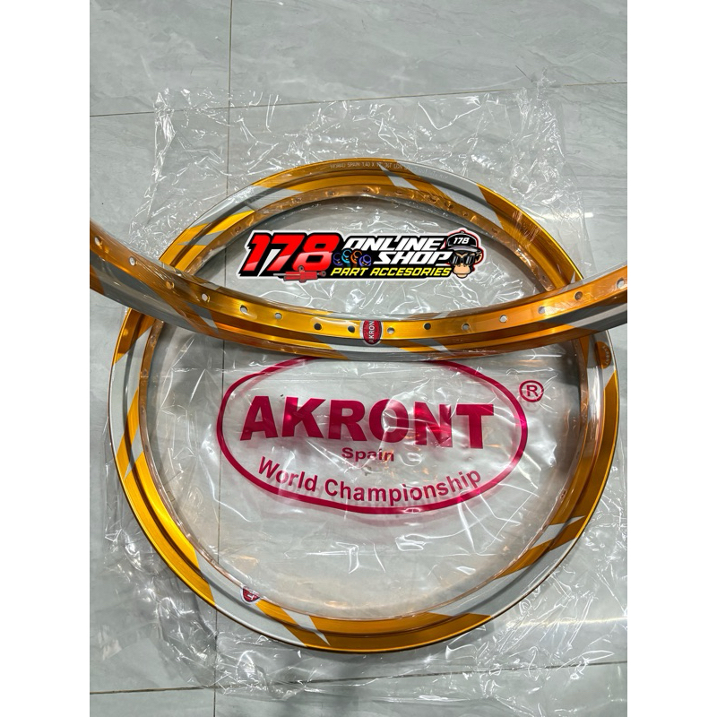 Jual Velg Akront blade orange 17-140 17-140 original Thailand | Shopee ...