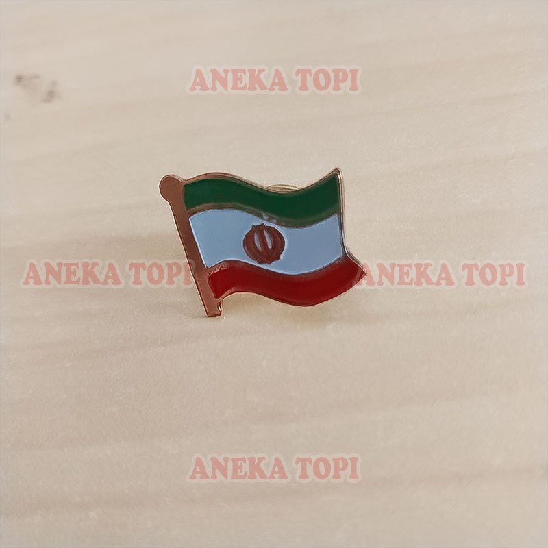 Jual Pin Bendera Negara Iran Pin Flag Iran Bahan Logam - Aneka Topi ...