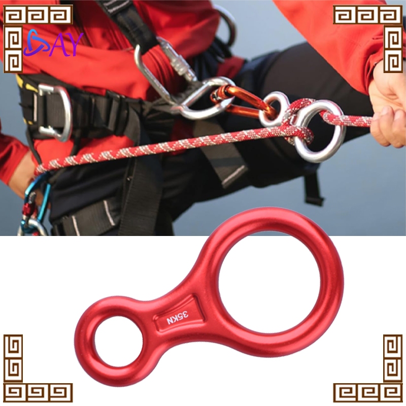 Jual 35KN Descender Carabiner Alat Rappelling 8 Figure untuk Panjat ...