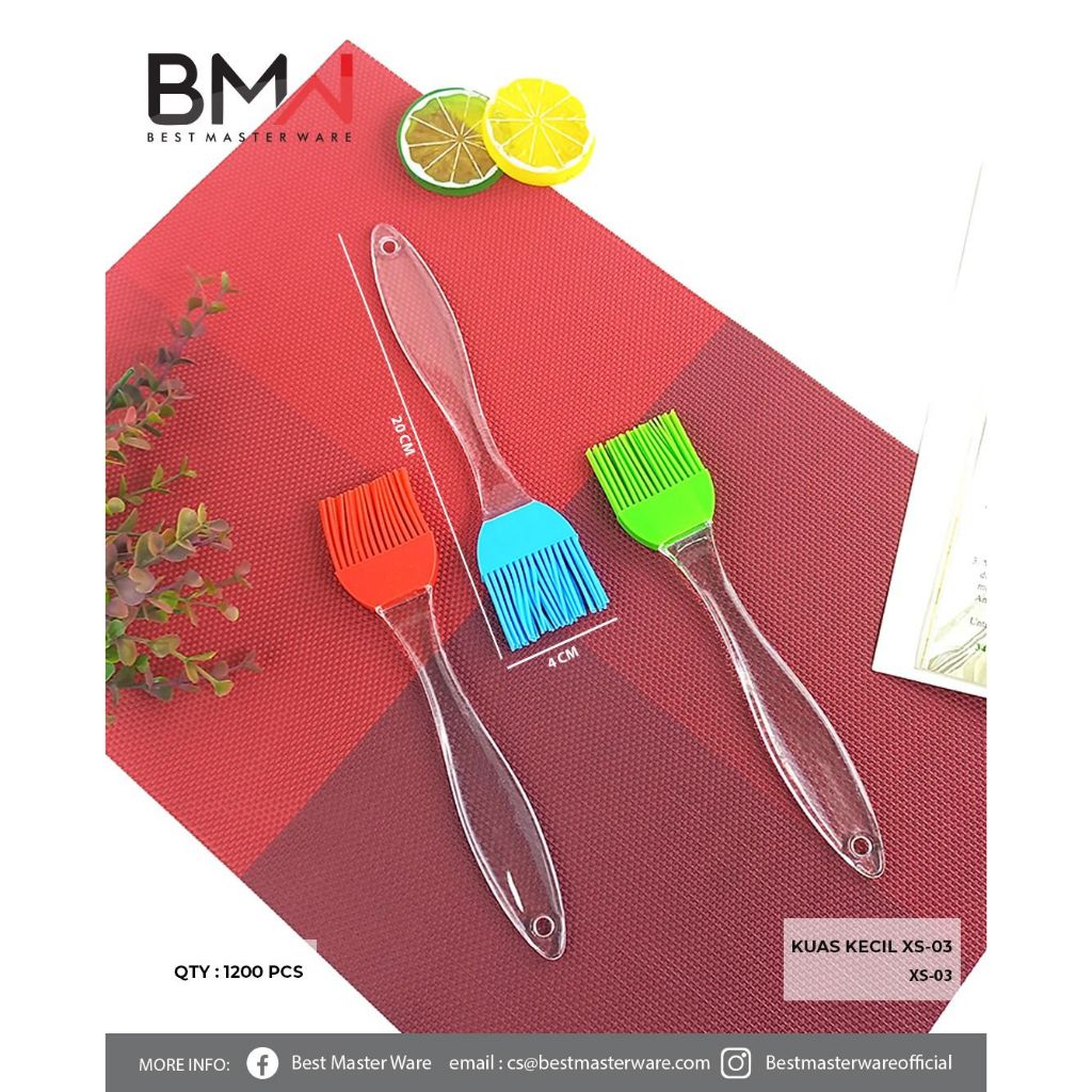 Jual NG BMW Kuas Silikon Oles Kue Tahan Panas Silicone Brush Dapur Roti ...