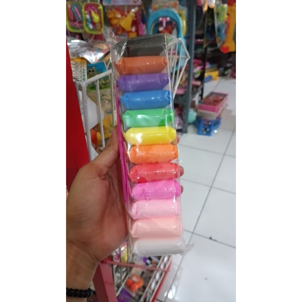 Jual Clay Super Clay isi 12 warna lengkao | Shopee Indonesia