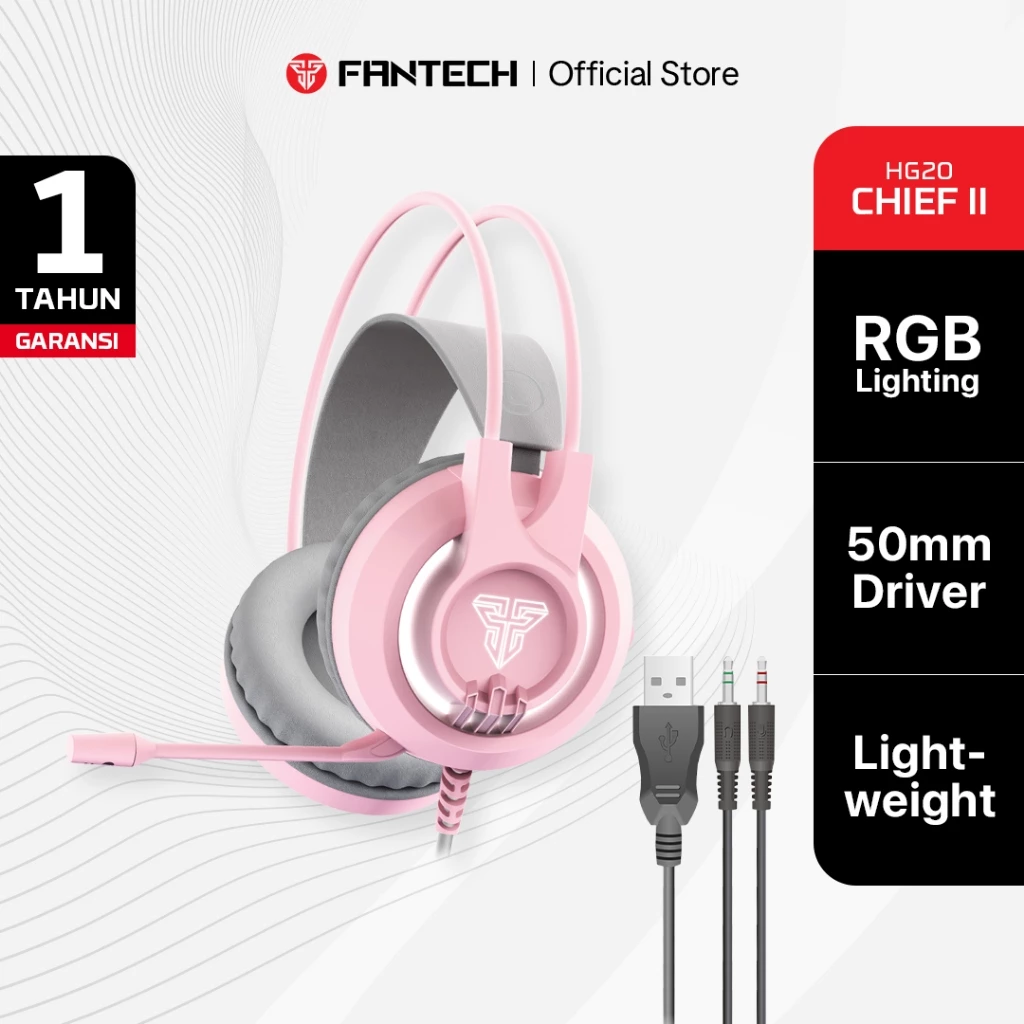 Fantech SAKURA LITE CHIEF II HG20 Headset Gaming Pink
