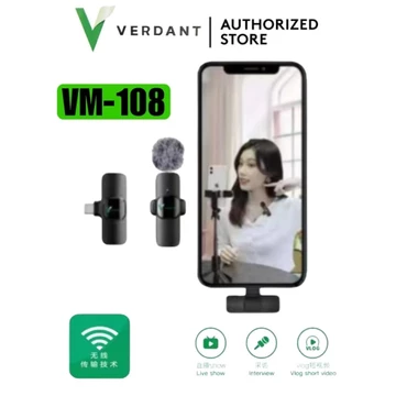 Mic Wireless Hp Vlog Youtuber Portable 2 Mic ( Microphone 2 Mic ) For Type C Type Iphone