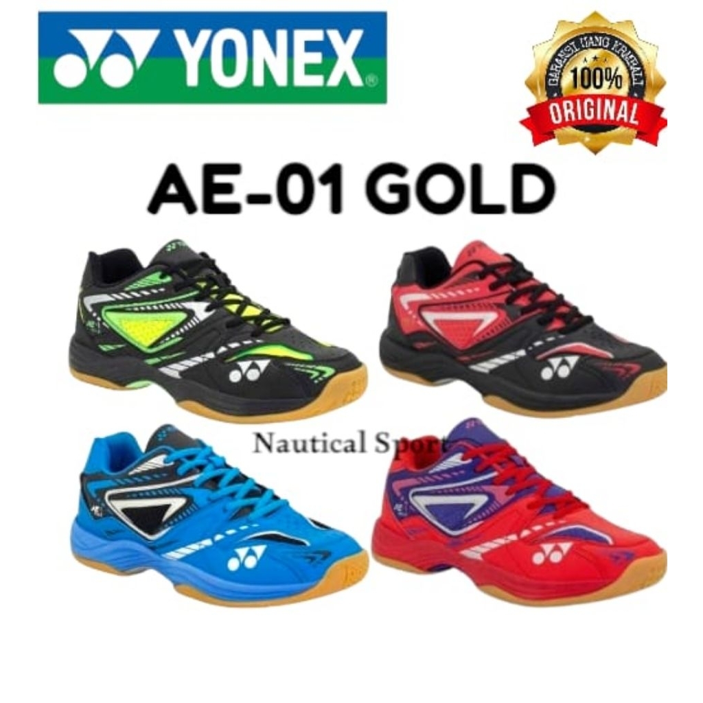 Jual Sepatu Badminton YONEX ALL ENGLAND 01 GOLD Original | Shopee Indonesia