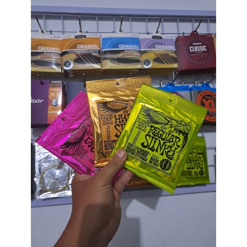 Jual SENAR STRING GITAR LISTRIK ELEKTRIC ERNIE BALL FULLSET CUSTOM ...