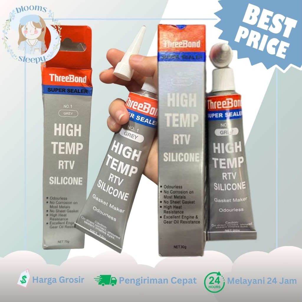 Jual ORIGINAL NO 1 Lem Threebond Grey 75g Gasket High Temp RTV Silicone ...