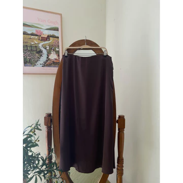 Rok Satin Long Skirt Premium Jumbo Xl 4xl By Nucleastyle