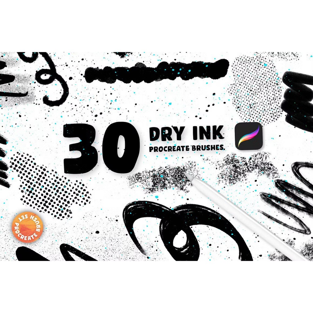 Jual Procreate Brush - 30 Dry Ink | Shopee Indonesia