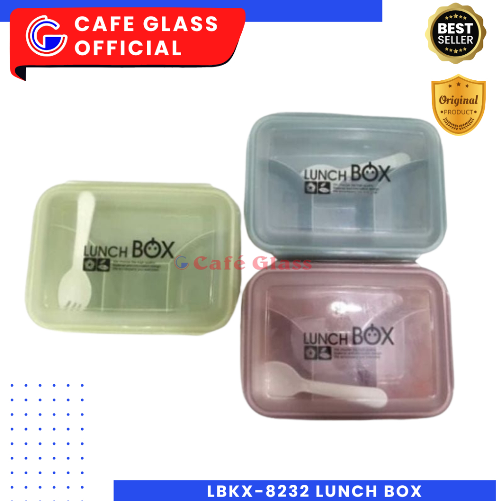 Lunch Box Bekal Sekolah - Kotak Makan Anak/Remaja - Lbkx-8232 Lunch Box - Tempat Makan Plastik