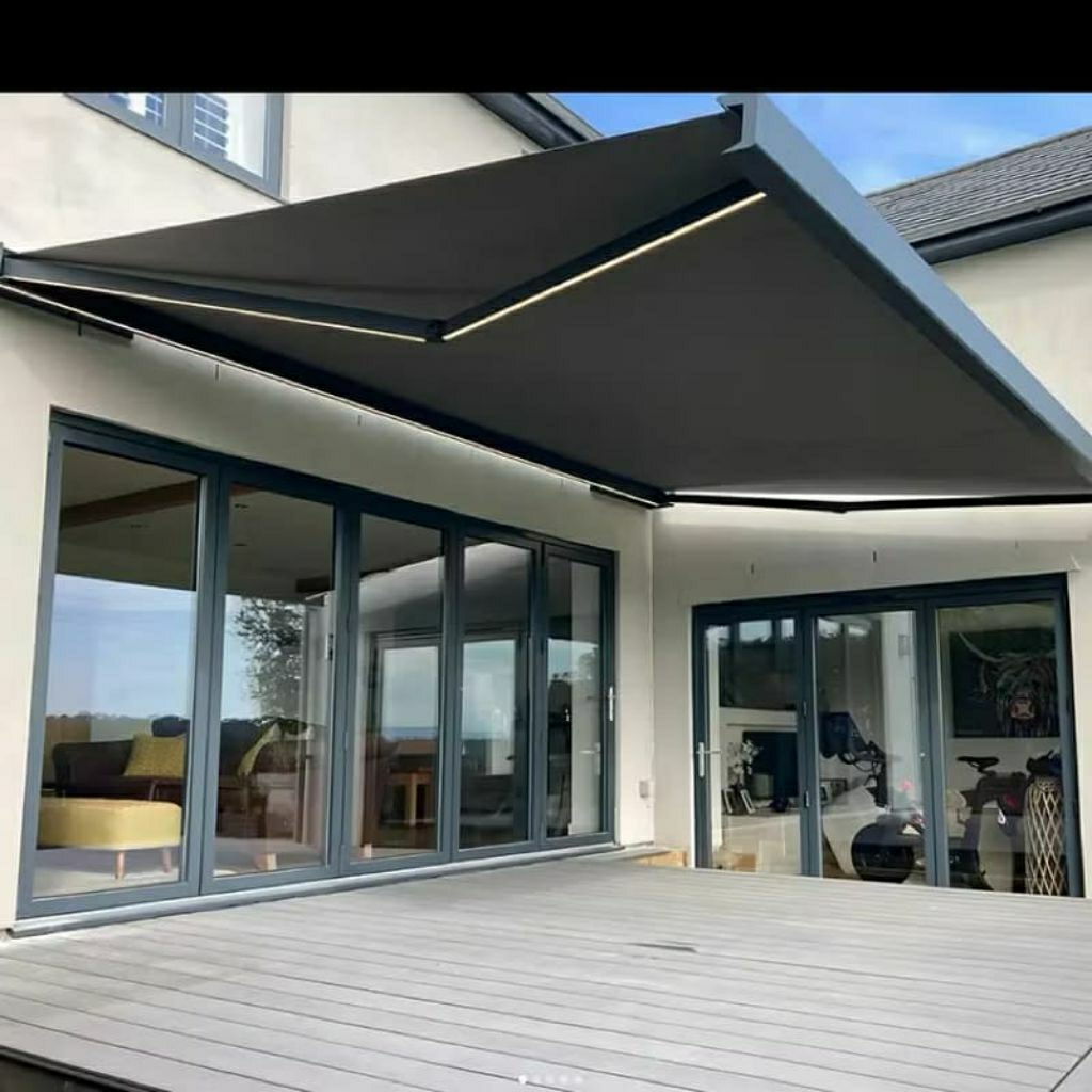 Jual Aitomatic Sunshade Canopy with motor, sensor and remote control ...