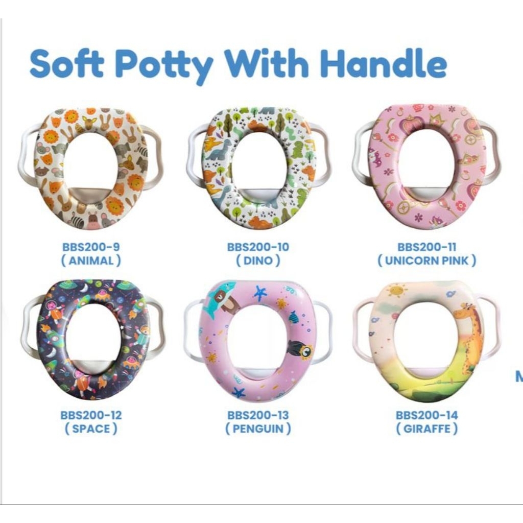 Jual [ RING ] Bebe Smart Soft Potty Seat With Handle Pinkfong Baby ...